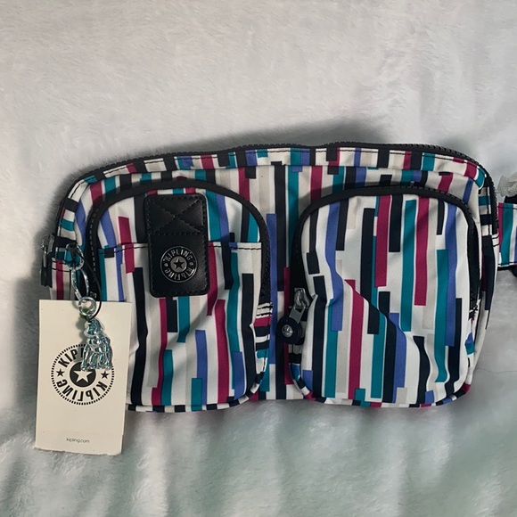 Kipling Handbags - 💙💗🆕Kipling Navad Fanny Pack, Urban Stripe